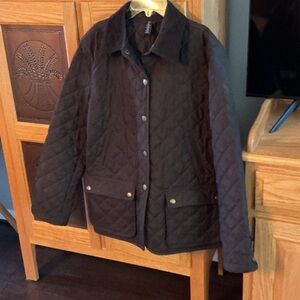 Womens quilted barn coat size L